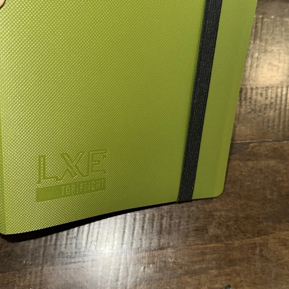 Green Top Flight Notebook with Black Elastic Band